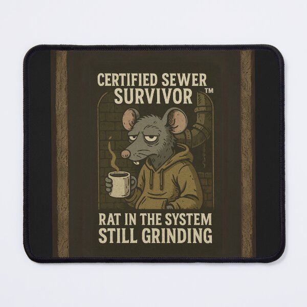 Item preview, Certified Sewer Survivor” – Funny Ratcore Motivation Tee designed and sold by Laugh & Rewind .