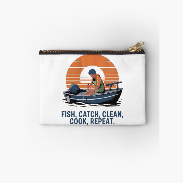 Item preview, Fish, Catch, Clean, Cook, Repeat designed and sold by Gentle40Winks.