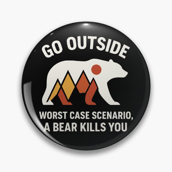 Item preview, Go Outside Funny Bear Camping Adventure Hiker Gift Tee designed and sold by JackCurtis1991.