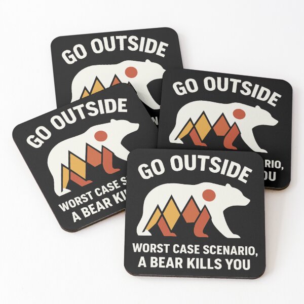 Item preview, Go Outside Funny Bear Camping Adventure Hiker Gift Tee designed and sold by JackCurtis1991.