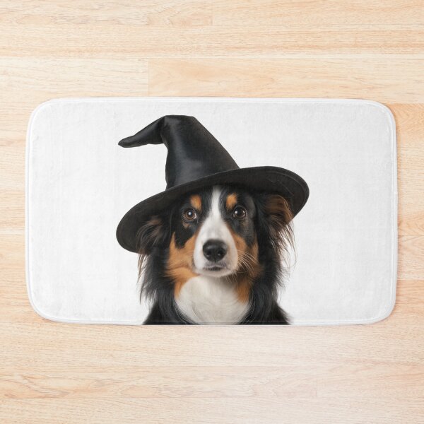 Item preview, Kooikerhondje dog Wearing Halloween Witch Hat designed and sold by LazyOwlStore.
