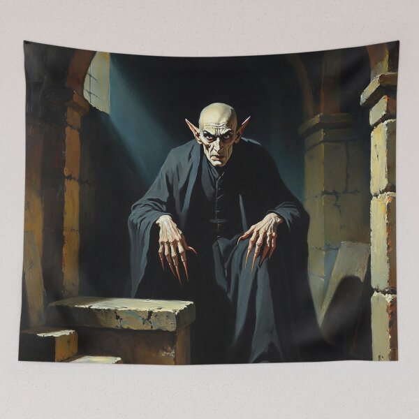 Item preview,  Nosferatu the Vampire vintage style halloween illustration designed and sold by Vintage Designs +.