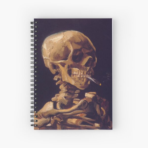 Artikel-Vorschau von „Totenkopf mit brennender Zigarette“ von Vincent Van Gogh, designt und verkauft von Classic Visions Gallery.