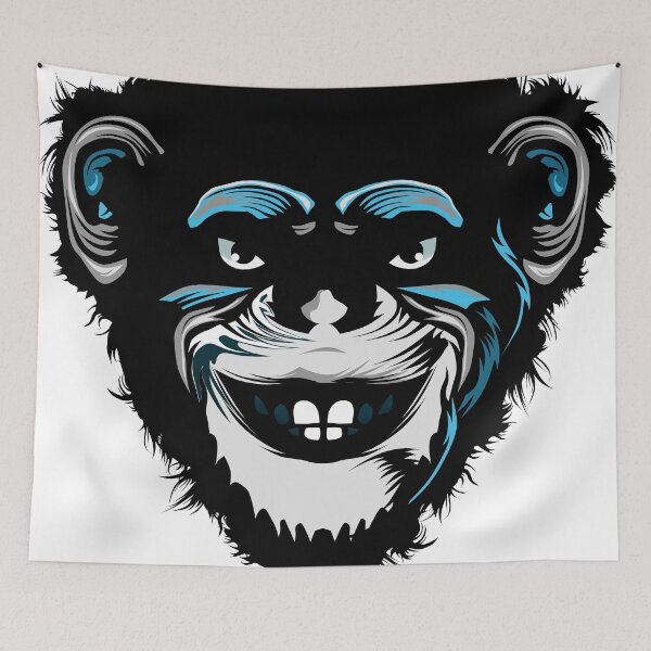 Item preview, monkey head chimpanzee macaque drawing designed and sold by Achille3777.