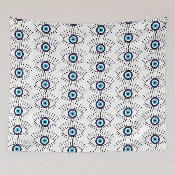 Item preview, Modern Evil Eye Mediterranean Pattern designed and sold by HotHibiscus.