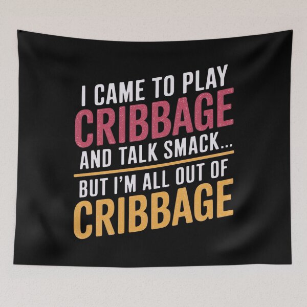 Item preview, Cribbage Humor for Card Game Lovers and Trash Talk Champs designed and sold by BunBuntheDog-.