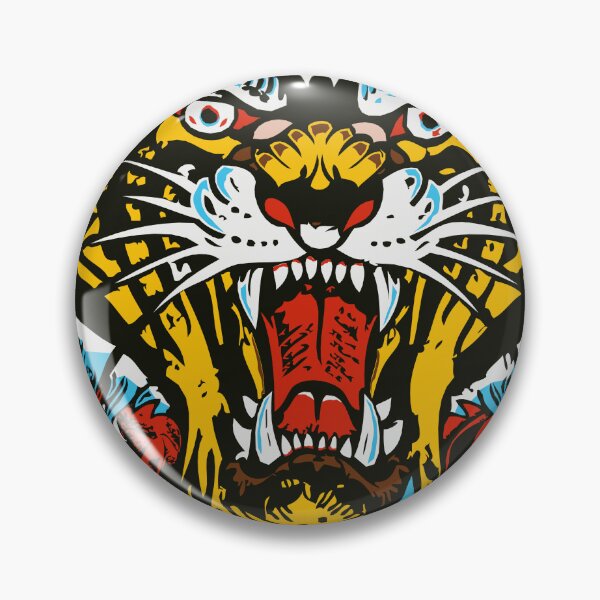 Item preview, tiger rose flower tattoo tattoo roar leaf designed and sold by Achille3777.