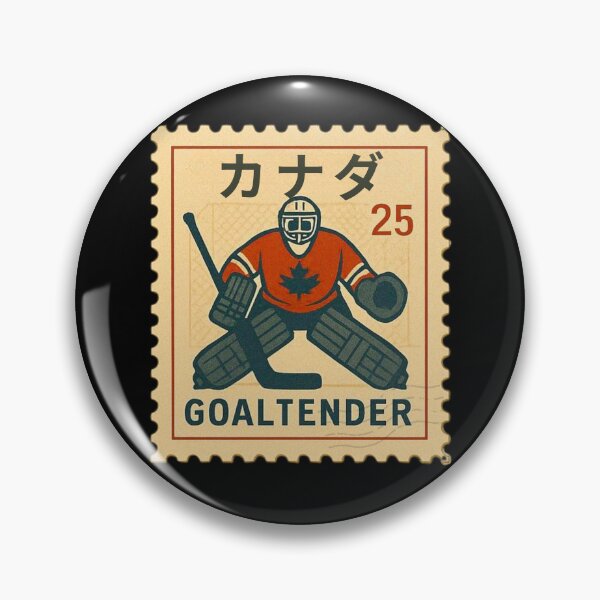 Item preview, Vintage Canadian Goaltender Stamp designed and sold by No1RetroStamps.
