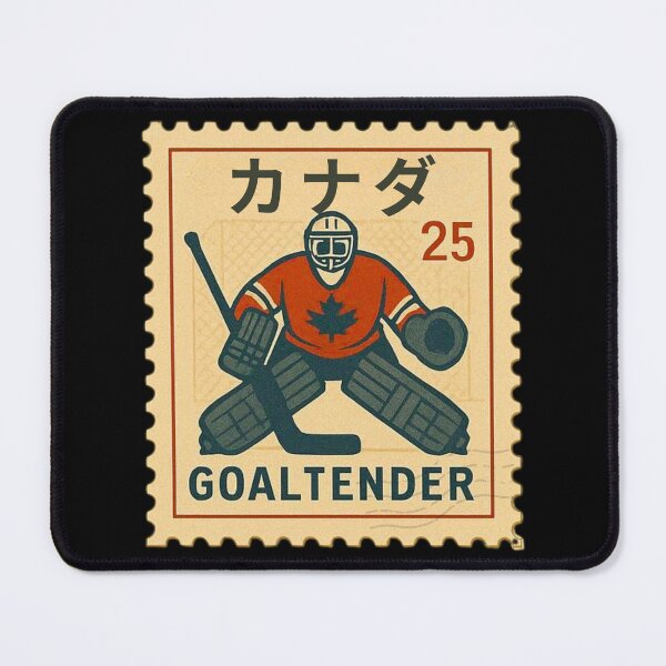 Item preview, Vintage Canadian Goaltender Stamp designed and sold by No1RetroStamps.