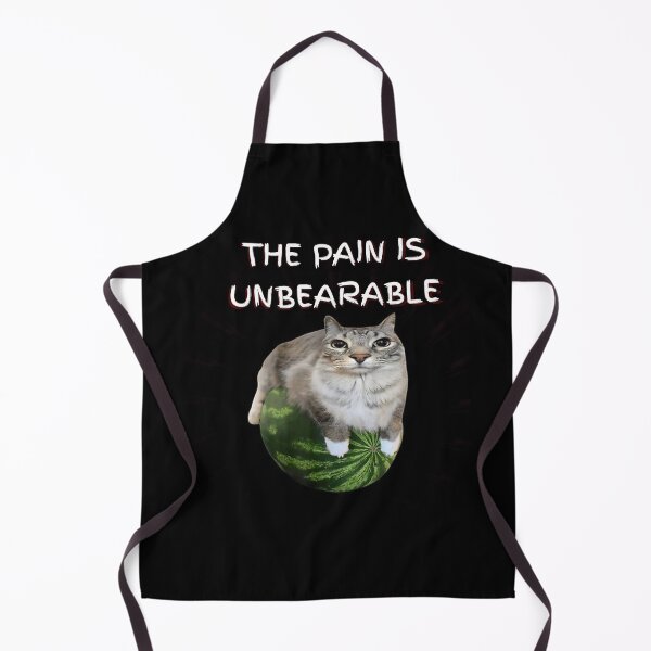 Item preview, The pain is unbearable Funny cat Meme designed and sold by Brainrot-merch.