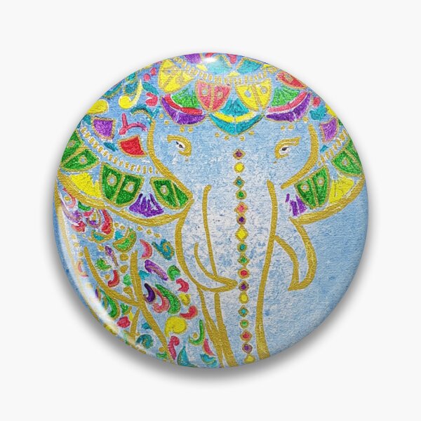 Item preview, Festival Elephant blue. designed and sold by Jo Fox Art .
