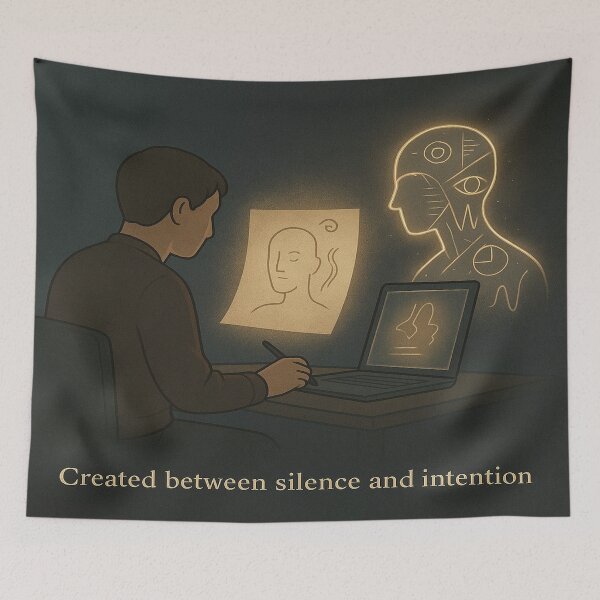 Item preview, Created Between Silence and Intention designed and sold by LOGOSINTERIUM.