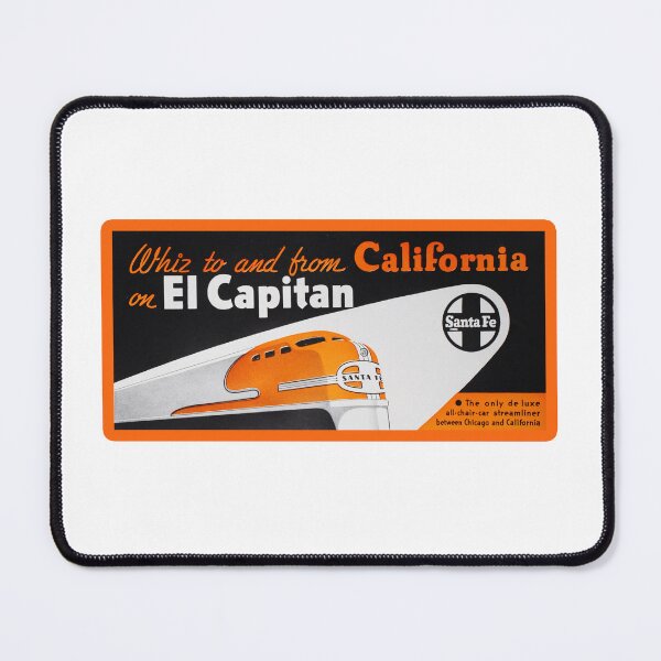 Item preview, Vintage Santa Fe Railroad - El Capitan designed and sold by QuayTradingCo.