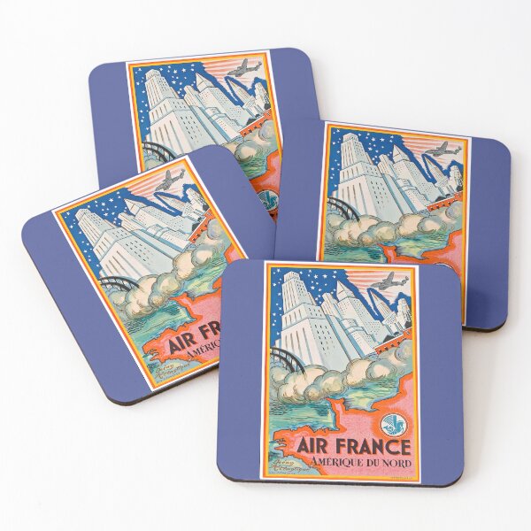 Item preview, Vintage airline Travel poster designed and sold by stevepaint.