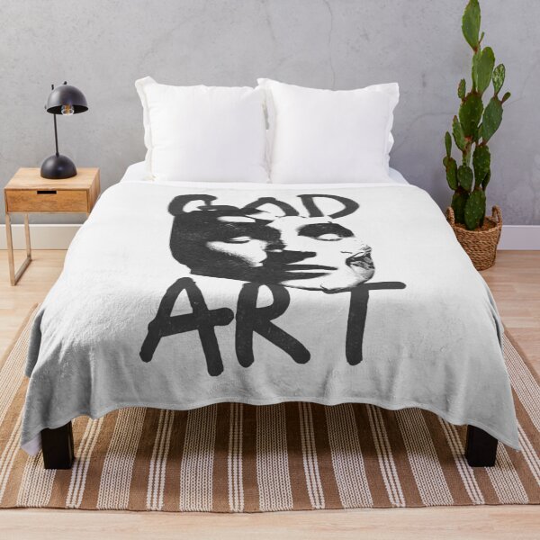 Item preview, God Art Collage – Surreal Broken Statue Face Typography Design designed and sold by Mystikos Art.
