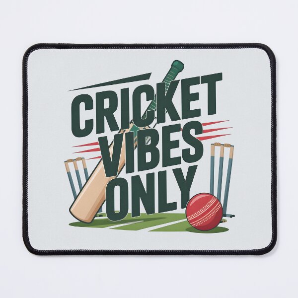 Item preview, Cricket Vibes Only – Fun Cricket Lover Design designed and sold by Jollys-ArtShop.
