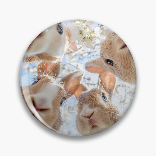 Item preview, Cute Rabbits Gathering Under Blossoming Tree in Spring designed and sold by Anastasiia Yurevych.