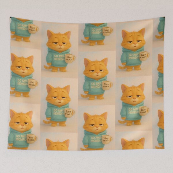 Item preview, Go Away Monday_catmood designed and sold by Studiokif.