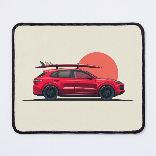 Item preview, Porsche Cayenne 958 Beach Surf board Illustration  designed and sold by blackdogshop.