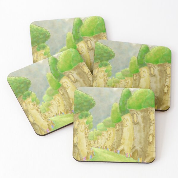 Item preview, The street of a tree village designed and sold by greenPQBstudio.