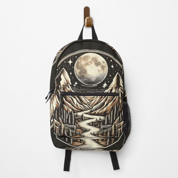 Item preview, Full Moon Over Majestic Mountain Valley designed and sold by FusionGaze.