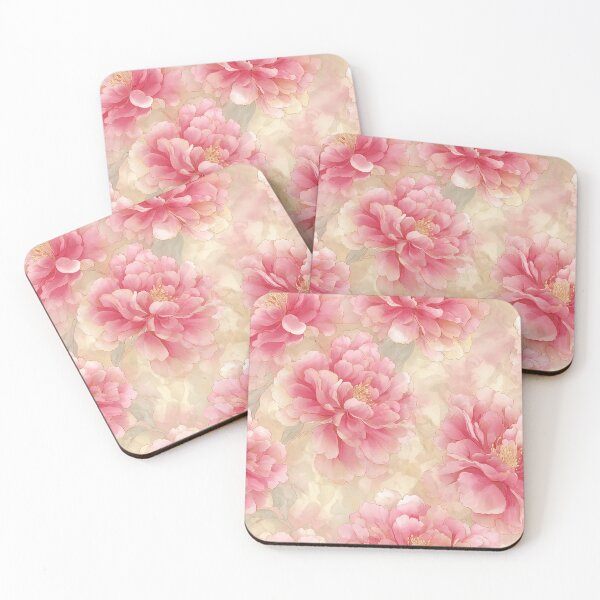 Item preview, Watercolor Peony Pattern with Pink Blossoms designed and sold by Anastasiia Yurevych.
