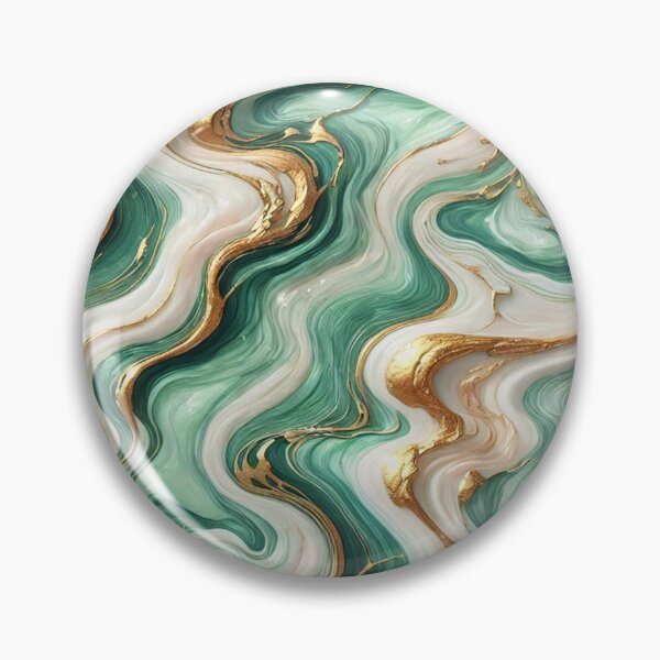 Item preview, Wavy Green and Gold Marble Design designed and sold by CraftachicDsgn.