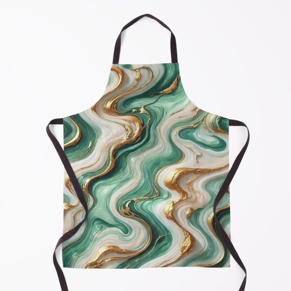 Item preview, Wavy Green and Gold Marble Design designed and sold by CraftachicDsgn.