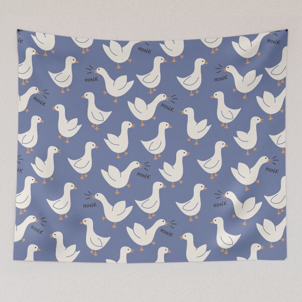 Item preview, honk honk! geese - deep periwinkle  designed and sold by Becca Alessi.