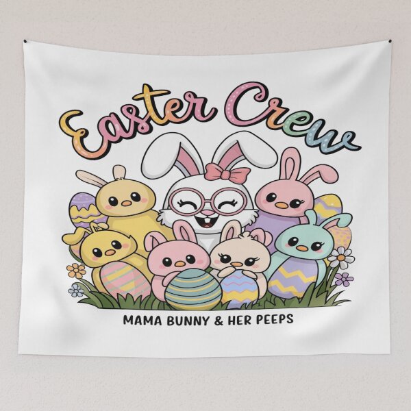 Item preview, Mama Bunny & Her Peeps – Easter Crew  designed and sold by Rajasekar.