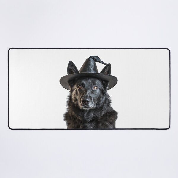 Item preview, Norwegian Elkhound Dog Wearing Halloween Witch Hat designed and sold by LazyOwlStore.