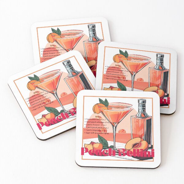 Item preview, Peach Bellini - Cocktail Recipe designed and sold by ascentia.