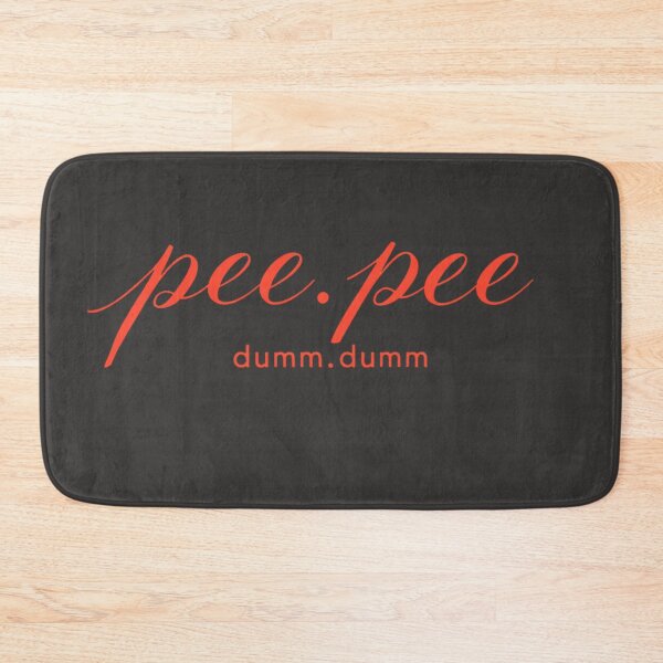 Artikelvorschau, Pee Pee Dumm Dumm – Lustiges und skurriles minimalistisches Typografie-Design entworfen und verkauft von Modern-Mojo.