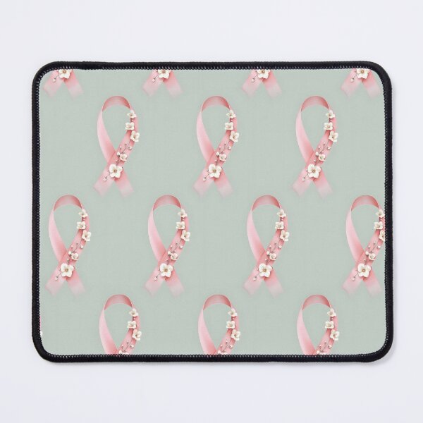 Item preview, The pink, floral, anti-cancer label designed and sold by Marcu Ioachim.