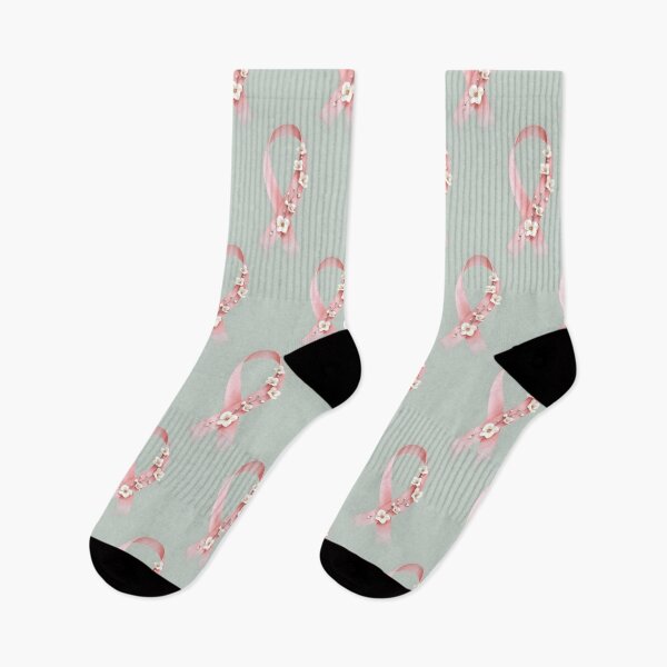 Item preview, The pink, floral, anti-cancer label designed and sold by Marcu Ioachim.