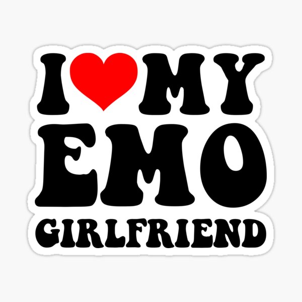 Item preview, I Love My Emo Gf designed and sold by loxumaart.