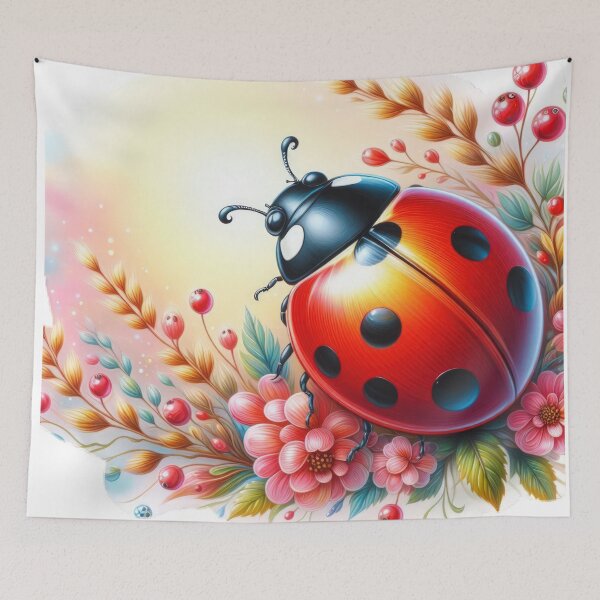 Item preview, Spring  ladybug with Bloom flowers,Bloom Boom,Spring,floral designed and sold by Expressions-Sel.