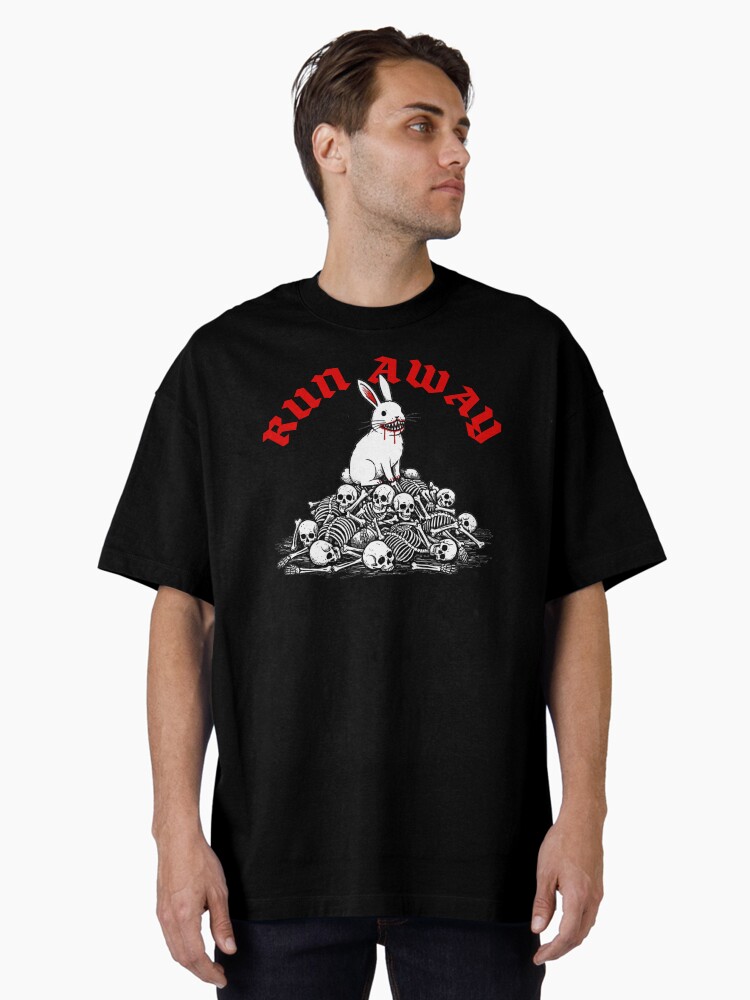 Thumbnail 1 of 7, Oversized T-Shirt, MP Run Away designed and sold by PopCultShirts.
