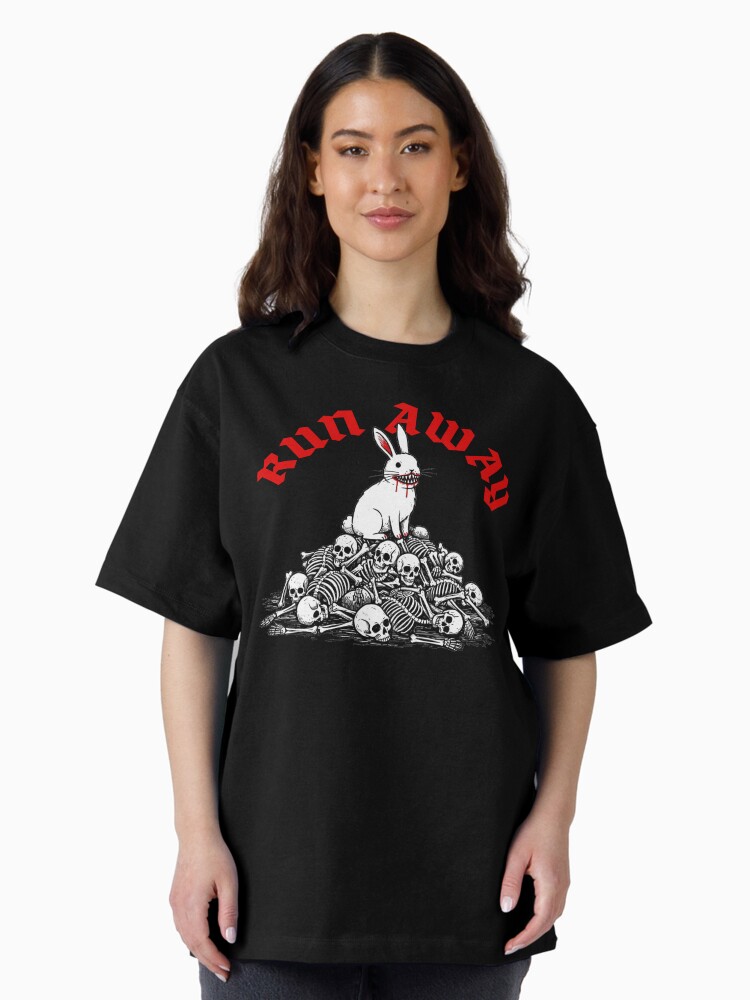 Thumbnail 2 of 7, Oversized T-Shirt, MP Run Away designed and sold by PopCultShirts.