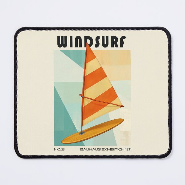 Item preview, Retro Windsurfing Bauhaus Mid Century designed and sold by MidCenturyStore.