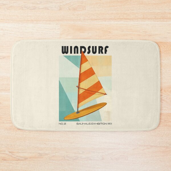 Item preview, Retro Windsurfing Bauhaus Mid Century designed and sold by MidCenturyStore.