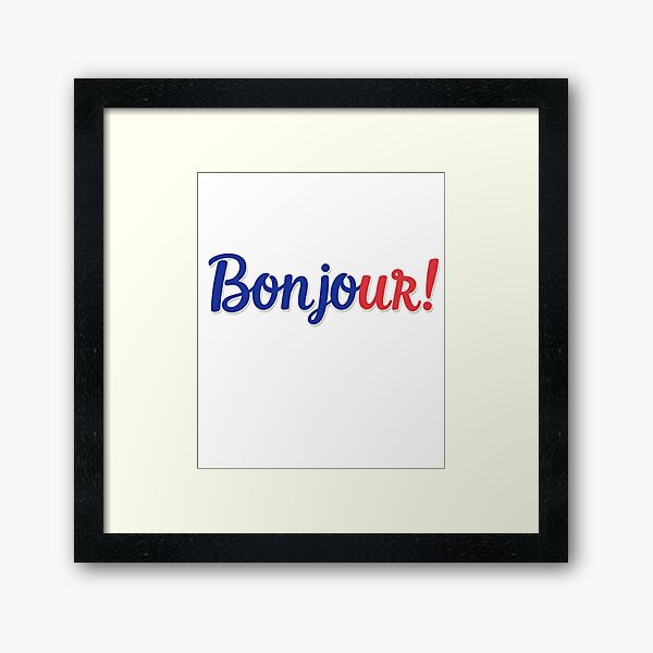 Item preview, French Teacher Bonjour designed and sold by freakystickey.