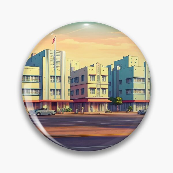 Item preview, Art Deco District Miami: Pastel Architectural Splendor designed and sold by LSVart.