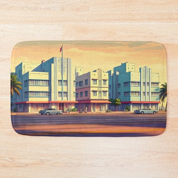 Item preview, Art Deco District Miami: Pastel Architectural Splendor designed and sold by LSVart.