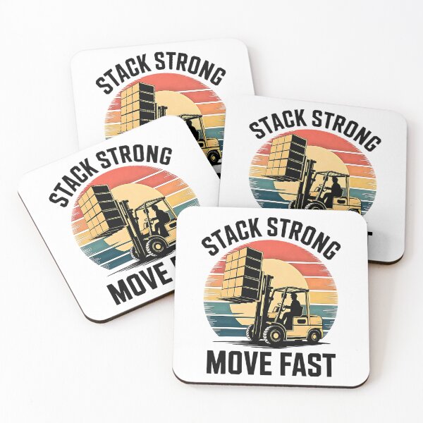 Item preview, Work Strong Move Fast Forklift Driver Gift with Vintage Vibes designed and sold by Taans-Creation.