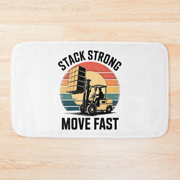 Item preview, Work Strong Move Fast Forklift Driver Gift with Vintage Vibes designed and sold by Taans-Creation.