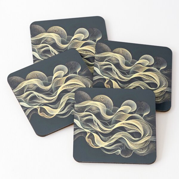 Item preview, Abstract Gold Ribbons designed and sold by Intriguing Designs.