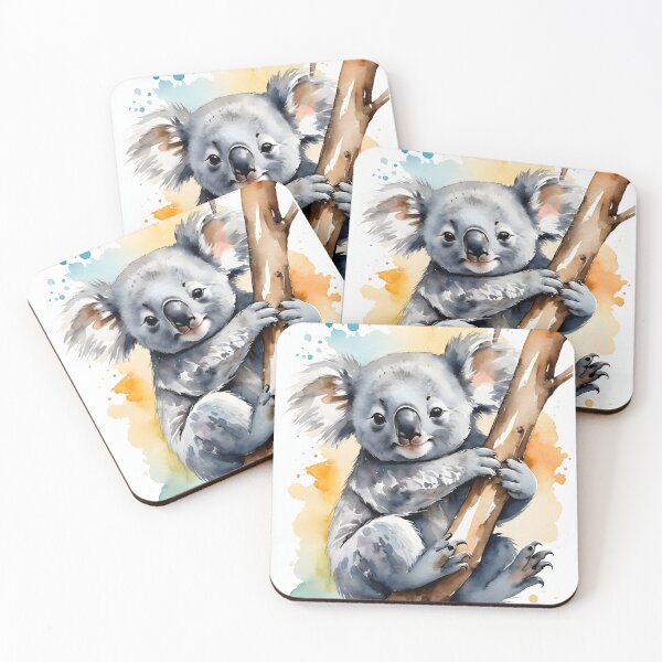 Item preview, Cute koala in colorful watercolor style - animal art designed and sold by Connys Colorful World.