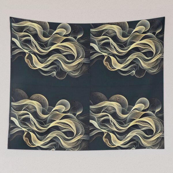 Item preview, Abstract Gold Ribbons designed and sold by Intriguing Designs.