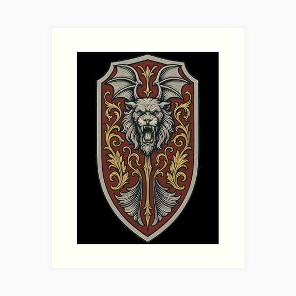 Item preview, Castlevania Netflix Fanart – Alucard Shield Vector | Gothic Vampire Hunter Armor Design designed and sold by WAUZ.